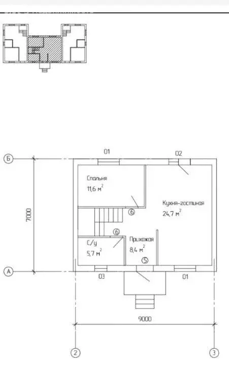 Дом в Октябрьский, Совхозная улица, 44Г (130 м) - Фото 1