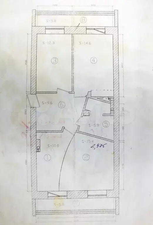 3-к. квартира, 73,6 м, 5/6 эт. - Фото 0