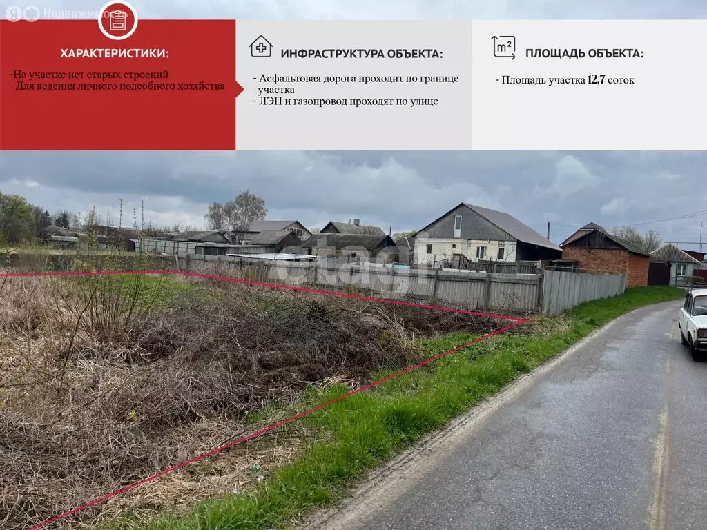 Участок в посёлок городского типа Томаровка, Белгородский переулок (12 ... - Фото 2