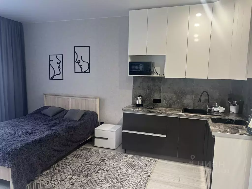 Студия Краснодарский край, Краснодар ул. Героя Пешкова, 14 (24.0 м) - Фото 1