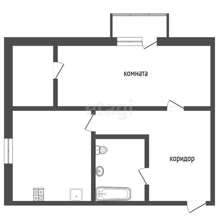 1-комнатная квартира: Петропавловск-Камчатский, проспект 50 лет ... - Фото 1