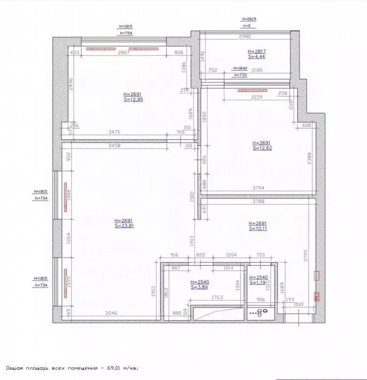 2-к кв. Москва Новодмитровская ул., 2к7 (69.0 м) - Фото 2