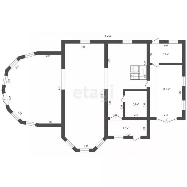 Дом в Мордовия, с. Лямбирь ул. Октябрьская, 86А (363 м) - Фото 2