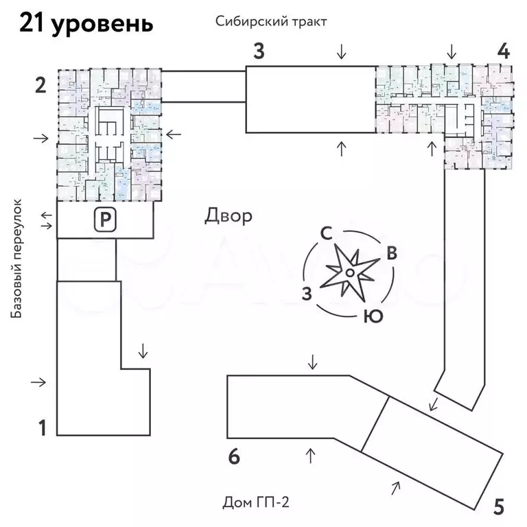 2-к. квартира, 36,2 м, 21/32 эт. - Фото 1