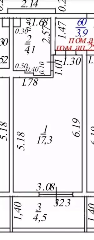 Студия Краснодарский край, Анапа пер. Александрийский, 6 (21.6 м) - Фото 2