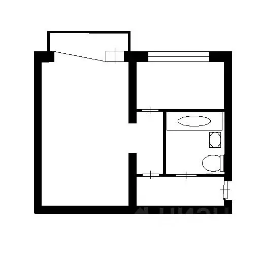 1-к кв. Москва Иркутская ул., 16 (31.0 м) - Фото 1