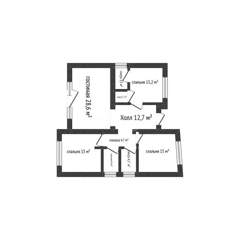 Дом в Майкоп, дачный посёлок Родник, Рябиновая улица (113.8 м) - Фото 1