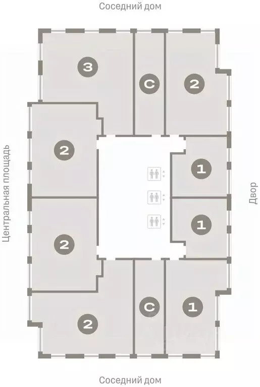 2-к кв. Новосибирская область, Новосибирск Европейский Берег мкр,  ... - Фото 1
