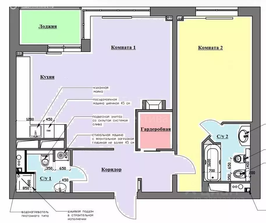 2-комнатная квартира: Москва, улица Мельникова, 3к3 (70 м) - Фото 1