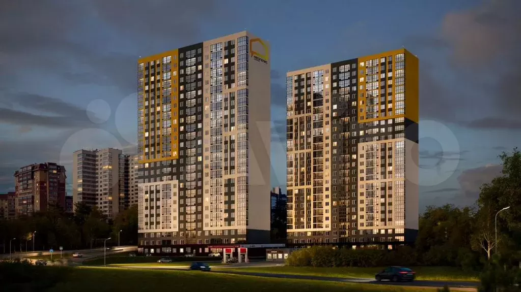 Квартира-студия, 23,4 м, 14/25 эт. - Фото 0