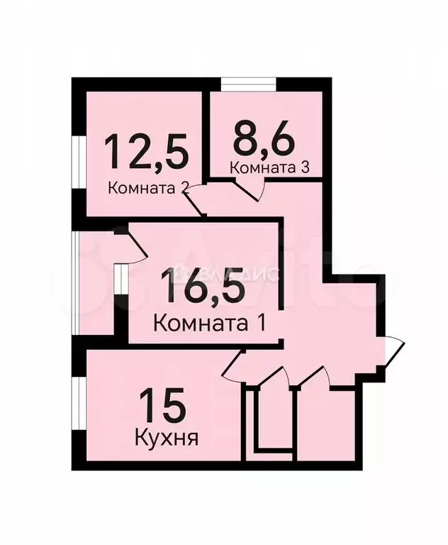 3-к. квартира, 73,5 м, 8/9 эт. - Фото 0