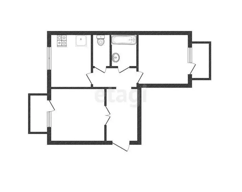 2-комнатная квартира: Миасс, проспект Автозаводцев, 26 (62 м) - Фото 0