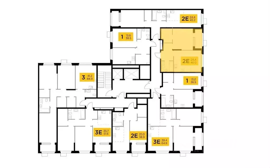 2-к кв. Московская область, Мытищи просп. Астрахова, 12А (46.0 м) - Фото 1