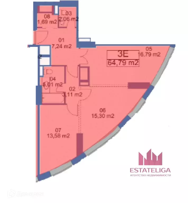 Продаётся 2-к квартира, 66.3 м - Фото 1