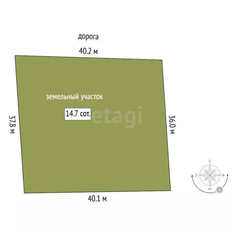Участок в Тюменский район, деревня Коняшина (14.7 м) - Фото 0