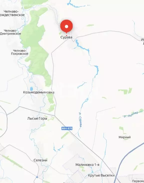 Участок в Тамбовский муниципальный округ, село Сурава (39.46 м) - Фото 1