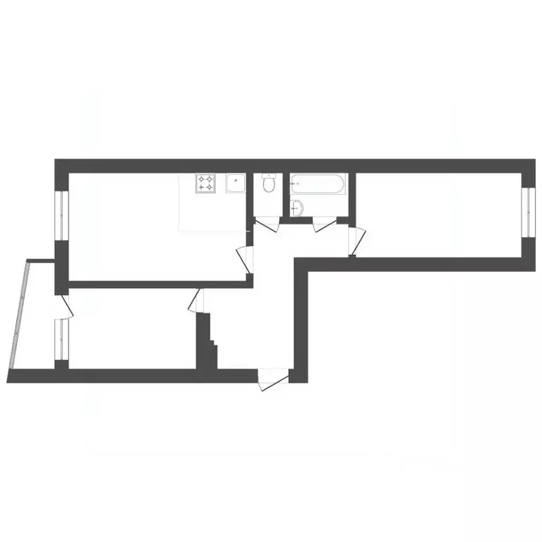 2-к кв. Тюменская область, Тюмень Антипино мкр, ул. Беловежская, 13 ... - Фото 1