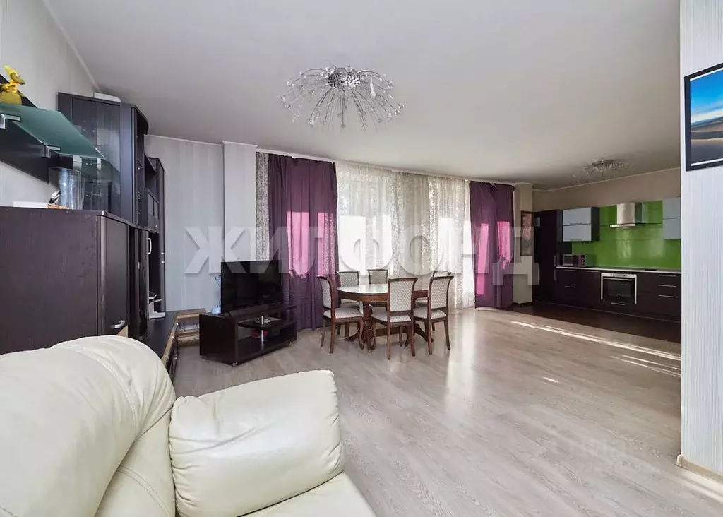 3-к кв. Новосибирская область, Новосибирск ул. Галущака, 11 (106.0 м) - Фото 2