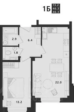 1-к кв. Псковская область, Псковский район, Завеличенская волость, д. ... - Фото 1