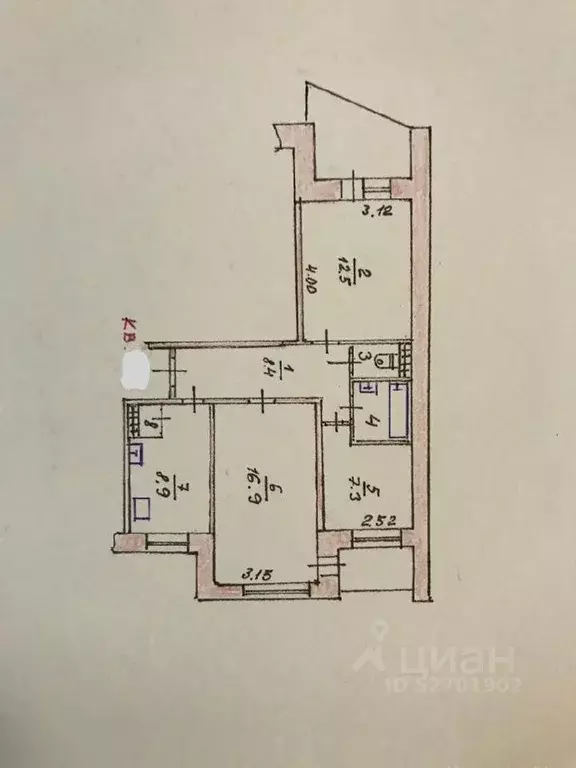 3-к кв. Крым, Симферополь ул. Ковыльная, 76 (72.0 м) - Фото 1