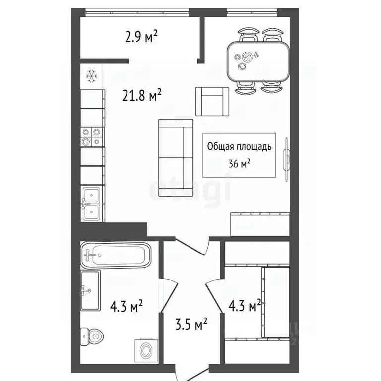 Студия Новосибирская область, Новосибирск ул. Немировича-Данченко, 150 ... - Фото 2