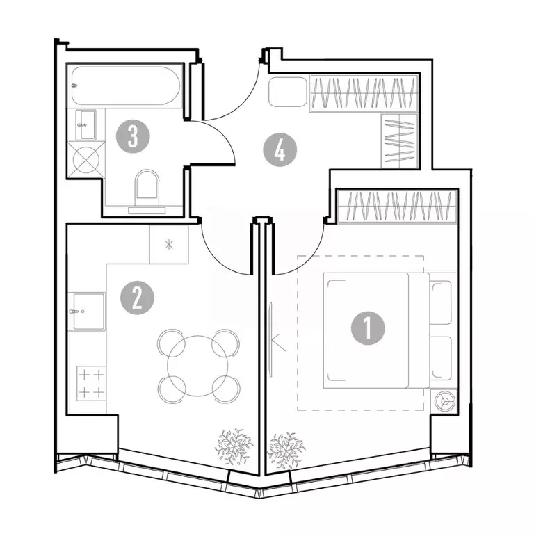 1-к кв. Москва 59-й Кунцева кв-л,  (33.61 м) - Фото 2