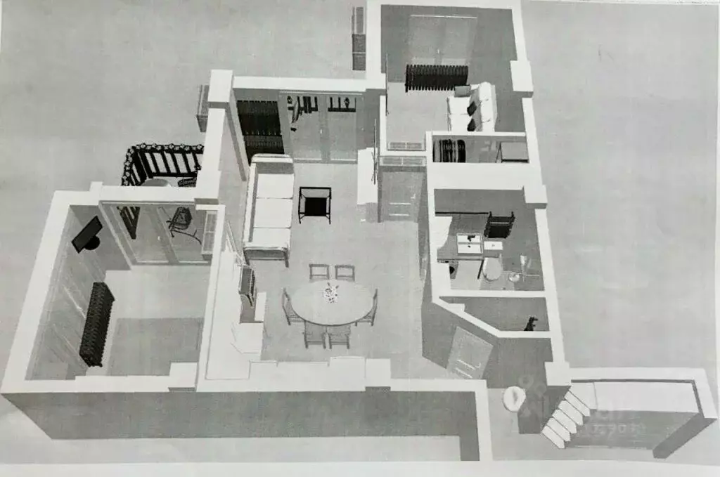 3-к кв. Краснодарский край, Сочи Новый Сочи мкр, ул. Цюрупы, 4Б (56.0 ... - Фото 2