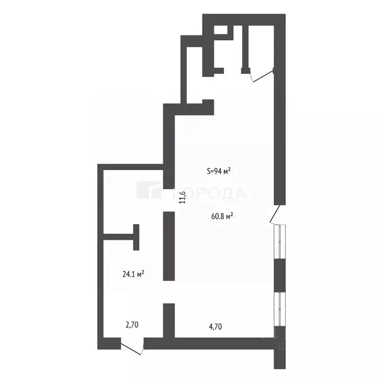 Торговая площадь в Томская область, Томск тракт Иркутский, 114/1 (94 ... - Фото 2