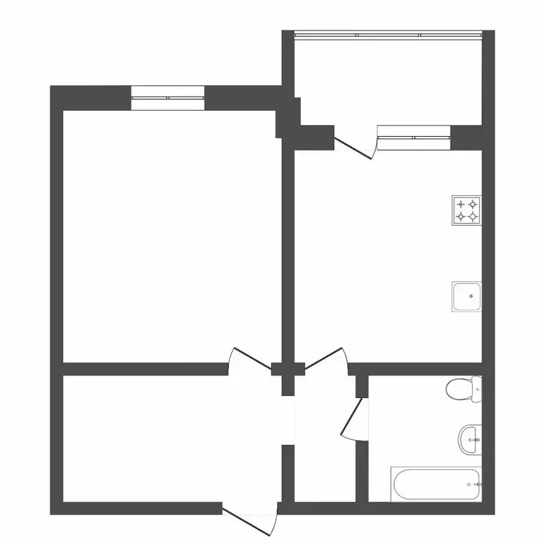 1-комнатная квартира: Тюмень, улица Николая Зелинского, 19 (36.7 м) - Фото 0
