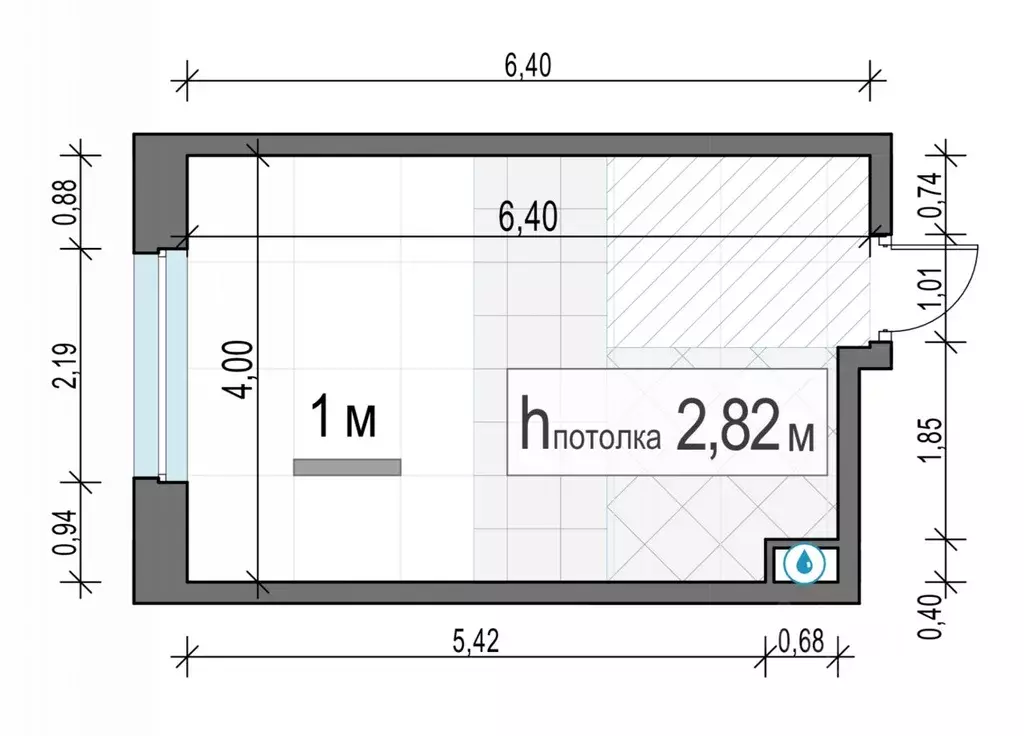 Студия Московская область, Мытищи Белый Grad жилой комплекс (24.1 м) - Фото 1