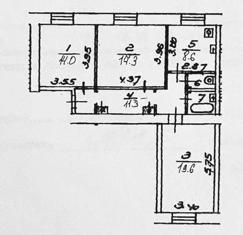 3-к кв. Москва Ленинский просп., 64/2 (75.5 м) - Фото 2