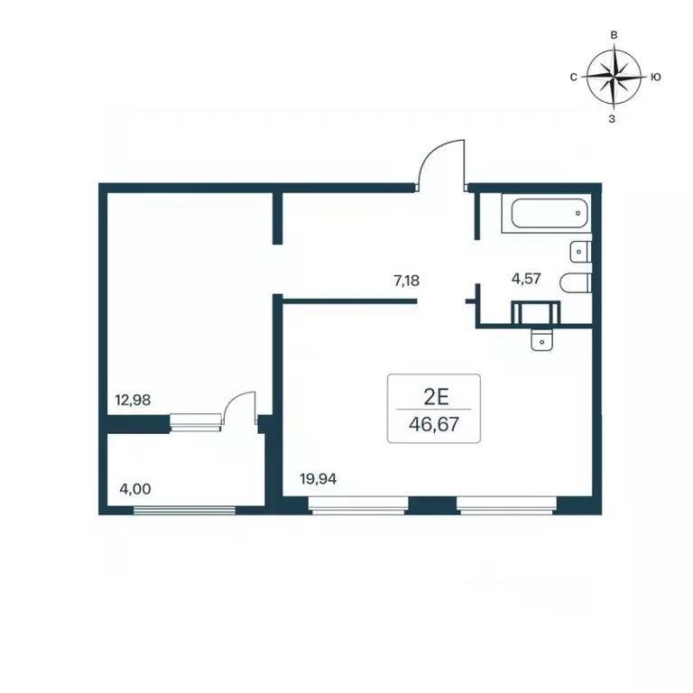 1-к кв. Ленинградская область, Всеволожский район, Заневское городское ... - Фото 1