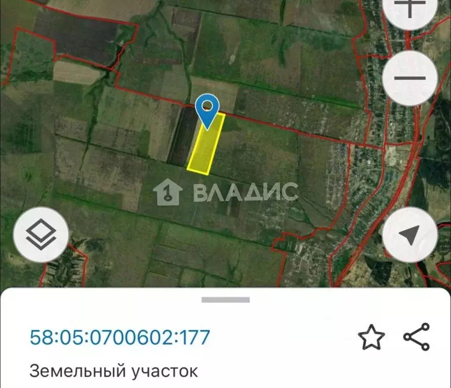 Участок в Пензенская область, с. Бессоновка проезд 3-й Ясный, 80 ... - Фото 1
