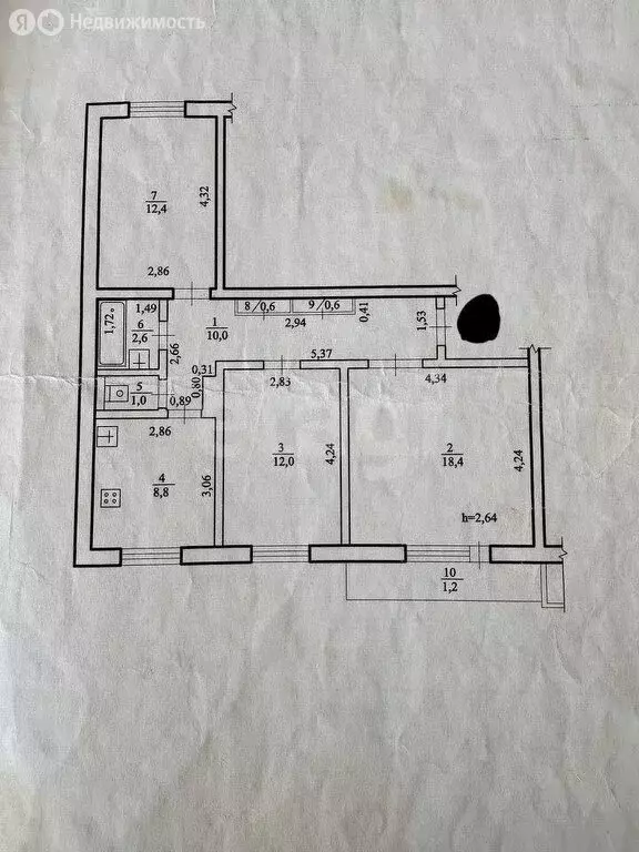 3-комнатная квартира: 9-й микрорайон, 9 (70 м) - Фото 0
