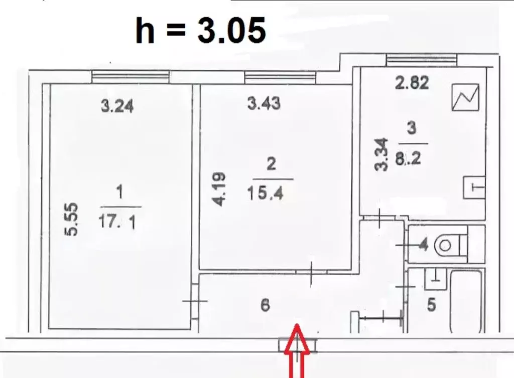 Продаётся 2-к квартира, 53 м - Фото 1