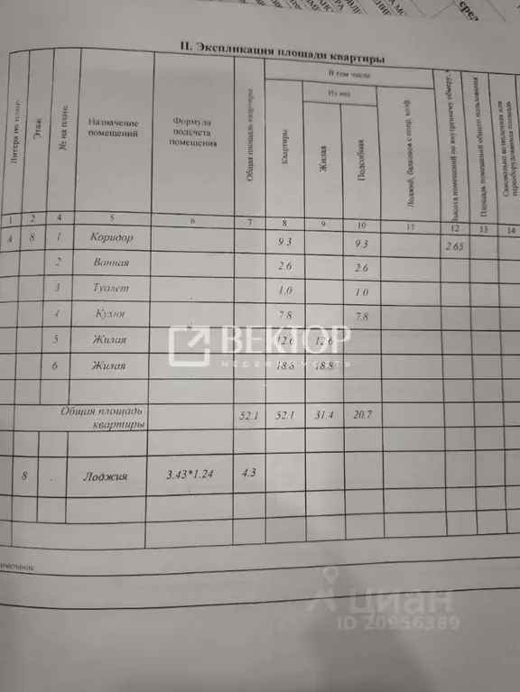 2-к кв. Ивановская область, Кохма ул. Запрудная, 20 (52.1 м) - Фото 1