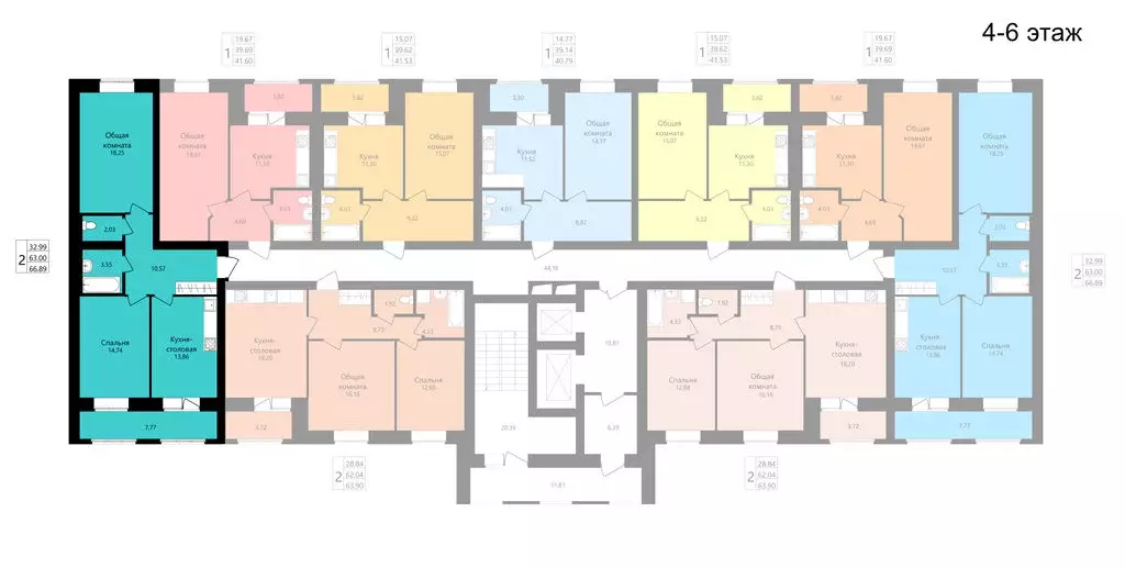 Помещение свободного назначения (63 м) - Фото 1