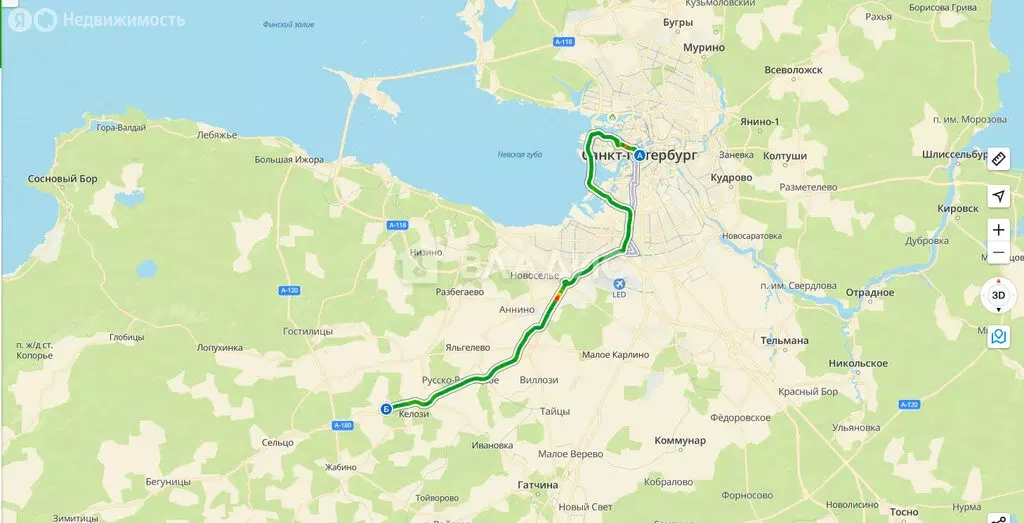 Участок в Кипенское сельское поселение, деревня Глухово (10 м) - Фото 1