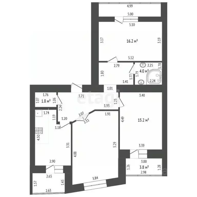 3-к кв. Мордовия, Саранск Волгоградская ул., 74 (82.4 м) - Фото 1