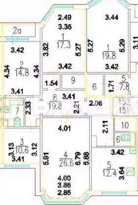 4-к кв. Москва ул. Барышиха, 33 (110.2 м) - Фото 2