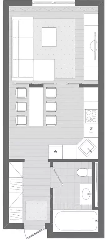 1-к кв. Московская область, Одинцовский городской округ, ... - Фото 2