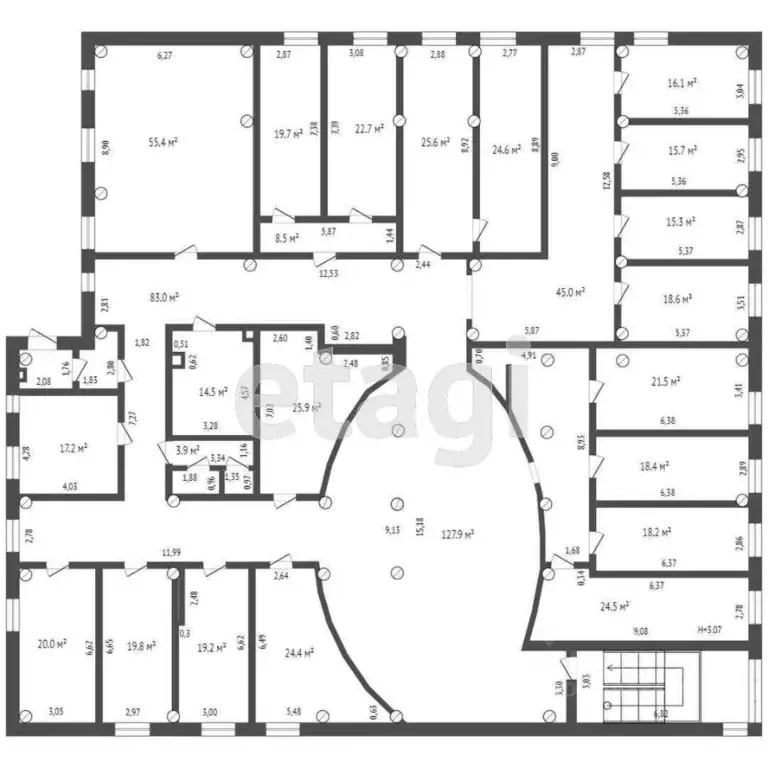 Офис в Тюменская область, Тюмень Олимпийская ул., 6А (741 м) - Фото 1