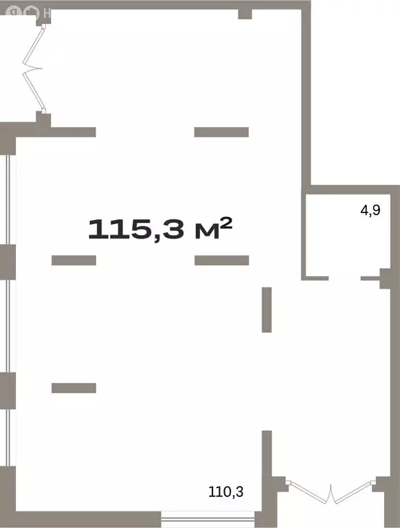 Помещение свободного назначения (115.28 м) - Фото 1