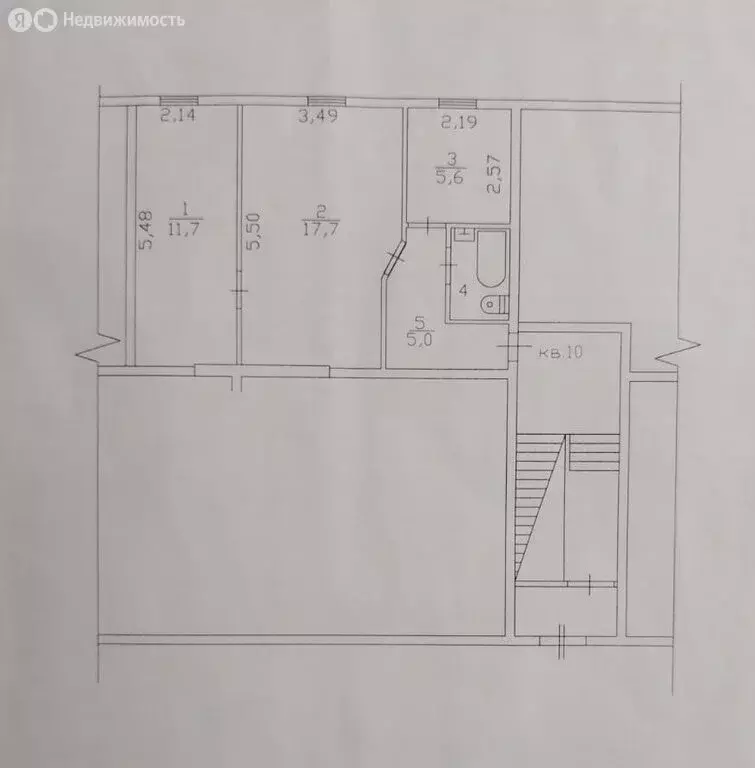 2-комнатная квартира: Всеволожск, Советская улица, 24 (42.4 м) - Фото 2