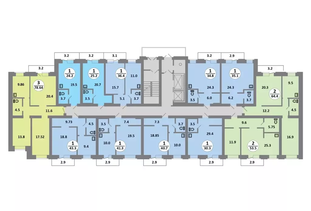 2-к кв. Красноярский край, Красноярск Соколовская ул., 52 (52.3 м) - Фото 2