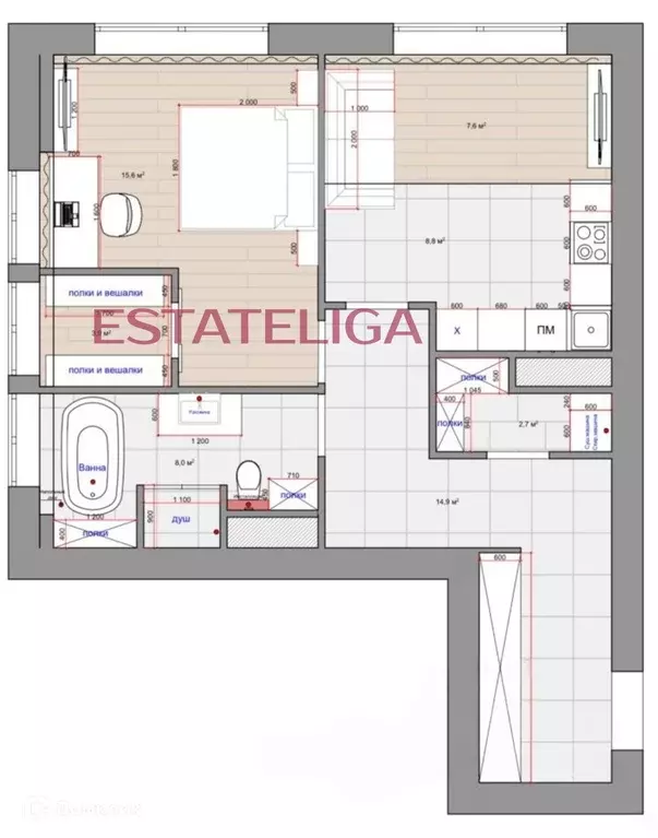 Продаётся 2-к квартира, 65 м - Фото 1