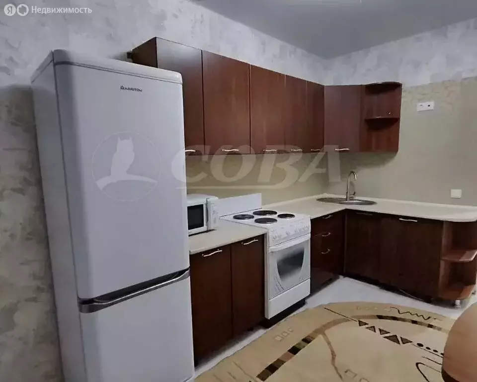 1-комнатная квартира: Тюмень, микрорайон Мыс, Судоремонтная улица, 34 ... - Фото 2