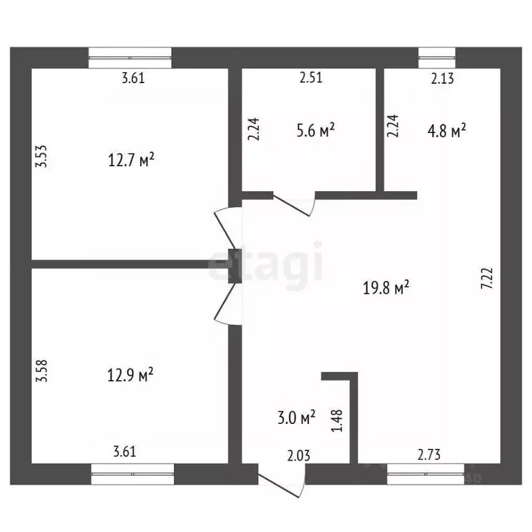 Дом в Тюменская область, Тюмень Якорь садовое товарищество, ул. Радуга ... - Фото 0