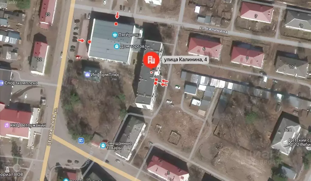 1-к кв. Костромская область, Ветлужский пгт ул. Калинина, 4 (29.9 м) - Фото 0