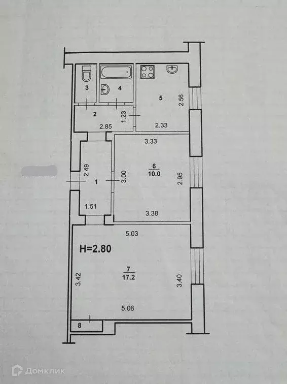 Продаётся 2-к квартира, 44.2 м - Фото 1